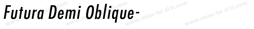 Futura Demi Oblique字体转换